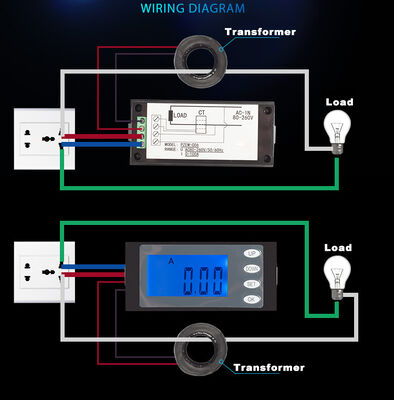 kaufen 80-260V 100A Elektroenergiemessgerät Leistungsmessgerät Spannungs- und Strommessgerät online manufacture