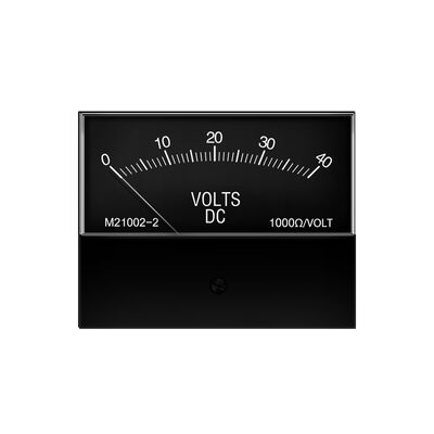 خرید ولت‌متر DC M21002-2 برای دستگاه‌های جوشکاری لینکلن - 0-40 ولت، 1000 اهم بر ولت، گیج پنل آنالوگ مقاوم online manufacture
