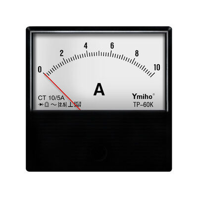 satın al Ymiho TP-60K 0-10A Analog Panel Ammeter (CT 10/5A) kaynak makineleri ve dağıtım ekipmanları için, Yokogawa / Kangbi modelleri ile değiştirilebilir, Yüksek hassasiyet sınıfı 2.5 online manufacture