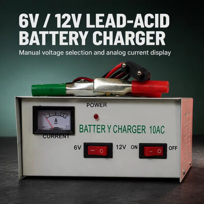 buy IMHOO 6V 12V 20A Manual Battery Charger and Tester with Compact Design for Lead-Acid Batteries online manufacture
